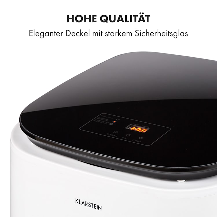 Zap Dry Wäschetrockner 820W 50l Touch-Bedienfeld LED-Anzeige weiß/schwarz Weiß
