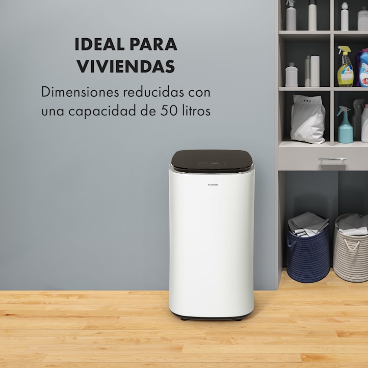 Zap Dry Secadora de ropa 820W 50l Panel de control táctil Pantalla led Blanca/Negra Blanco