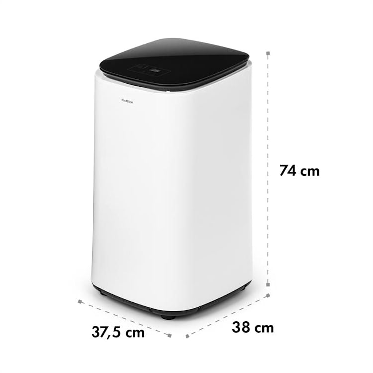 Zap Dry, ruhaszárító, 820 W, 50l, érintős vezérlőpanel, LED, fehér/fekete Fehér