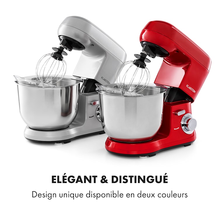Bella Robusta Metal Robot de cuisine multifonction bol 5,5L 1200W - gr Gris