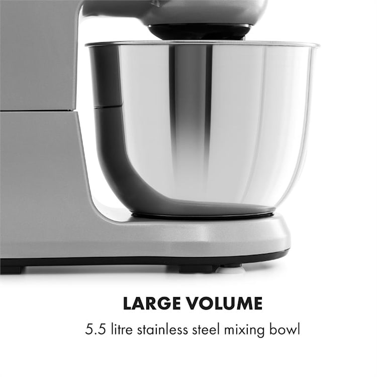 Bella Robusta Metal, konyhai robotgép, 1.200 W, 6 teljesítményfokozat, 5,5l, szürke Szürke