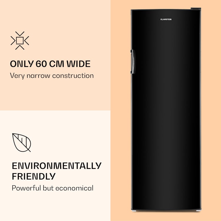 BigBoy koelkast 323l crispvak 6 schappen energieklasse A+ zwart 323 ltr
