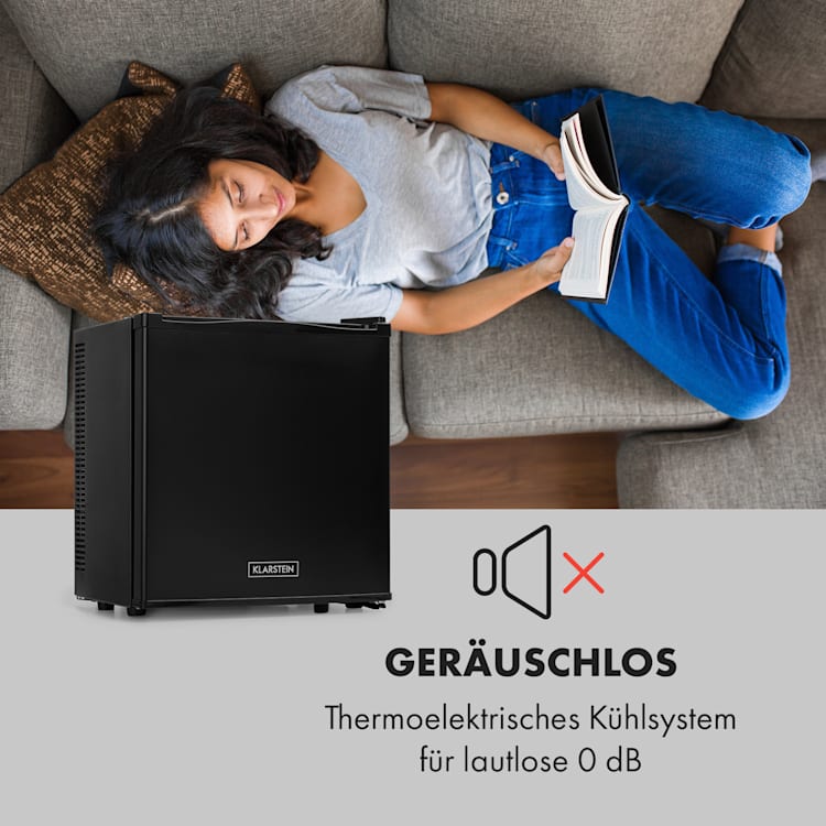Secret Cool Mini-Kühlschrank Mini-Bar 13l 22dB 2 Etagen Schwarz