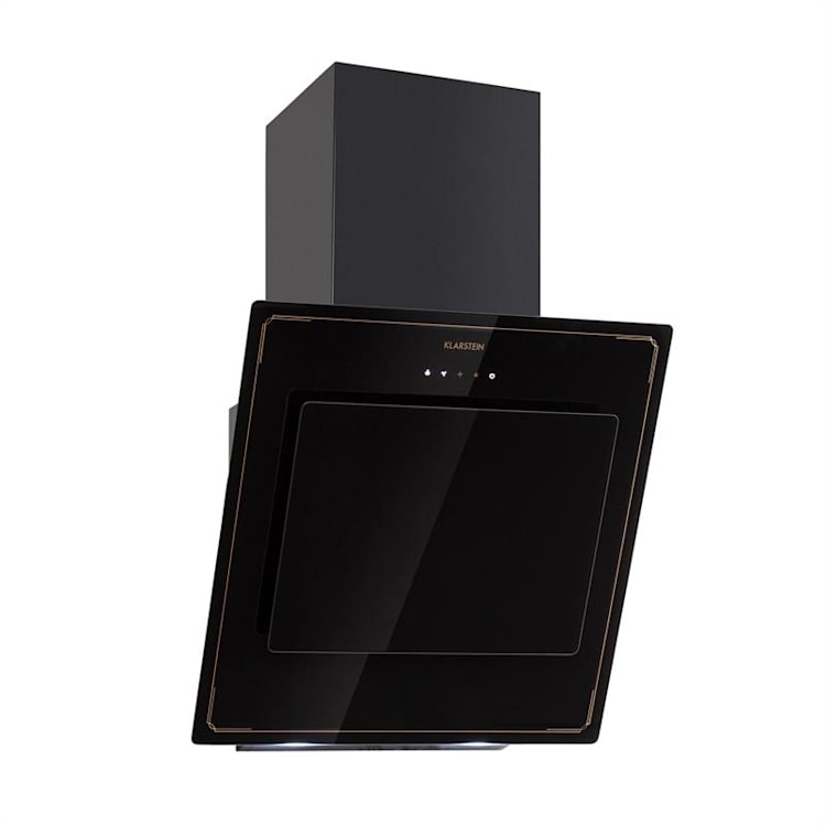 DeLorean 60 Dunstabzugshaube 625 m³/h Touch-Panel Retro schwarz 60 cm