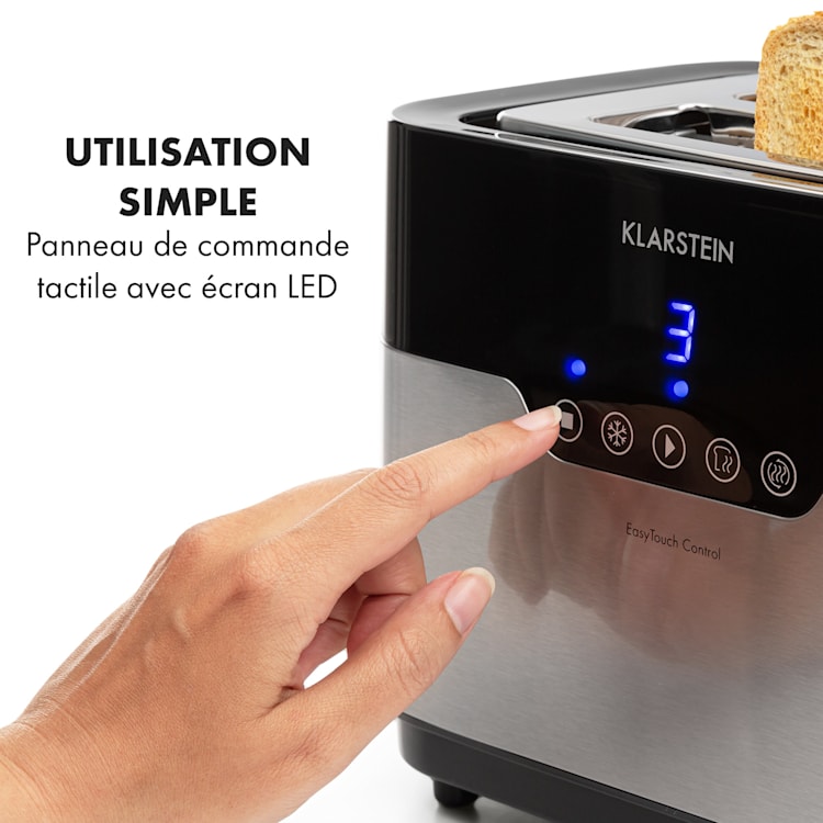 Arabica toaster 920 Watt leddisplay touchpaneel rvs