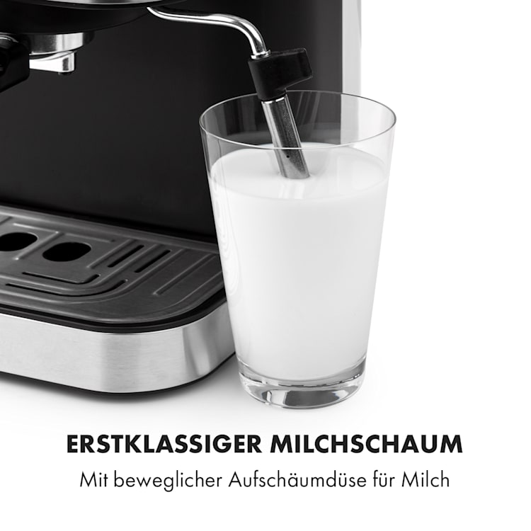 Arabica Espressomaschine 1050W 15 Bar 1,5l Touch-Bedienfeld Edelstahl