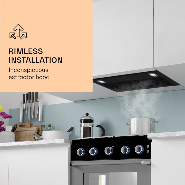 Paolo Cooker Hood Built-in 72 cm EEC: A 593 m³/h LED Touch 72 cm | Black