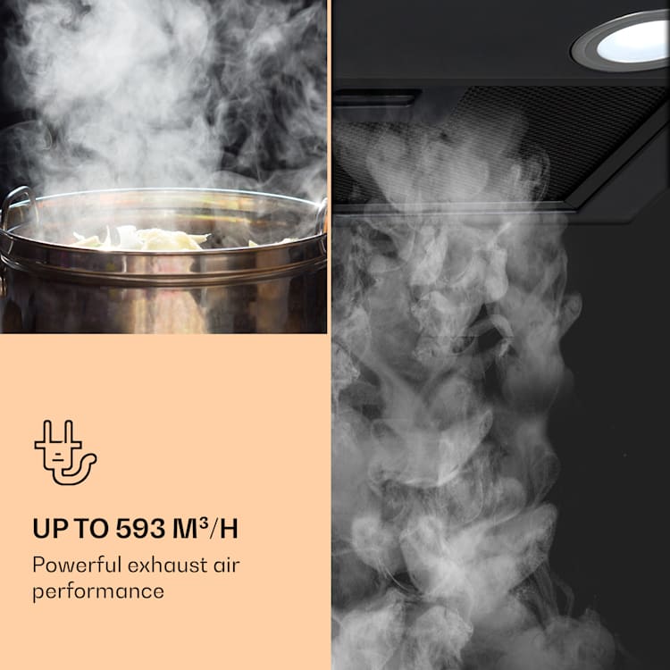 Paolo Cooker Hood Built-in 72 cm EEC: A 593 m³/h LED Touch 72 cm | Black