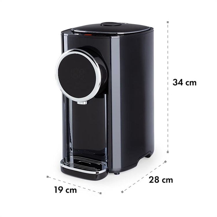 Hot Spring Plus dispensador de agua caliente 5 l tanque de agua de acero inoxidable 45-95 °C negro Negro