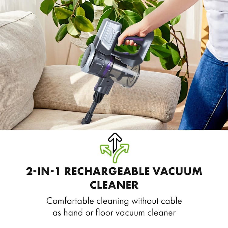 Clean Butler 4G Silent batteri-dammsugare 16 kPa 0,8l HEPA10 lila Antracit / Violett