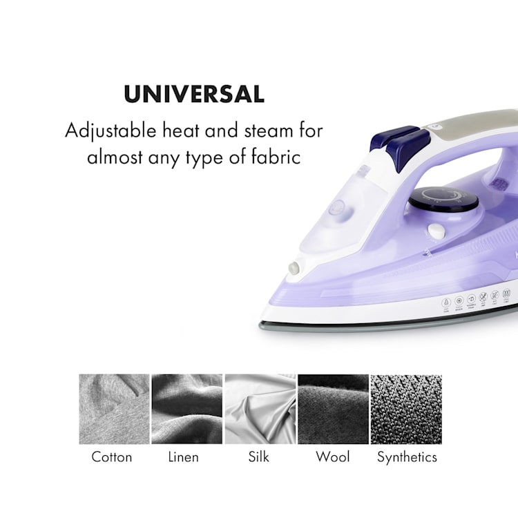 Steam Bro Steam Iron 2200W 300ml EasyGlide TouchSensor Blue