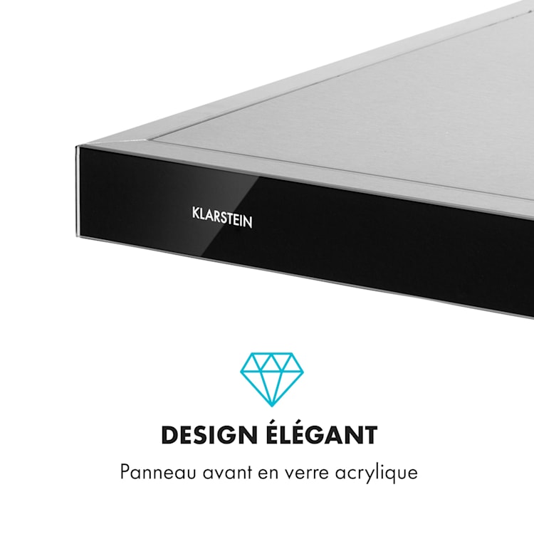 Darya Hotte murale aspirante 90 cm 310 m³ / h classe A - inox argent 90 cm