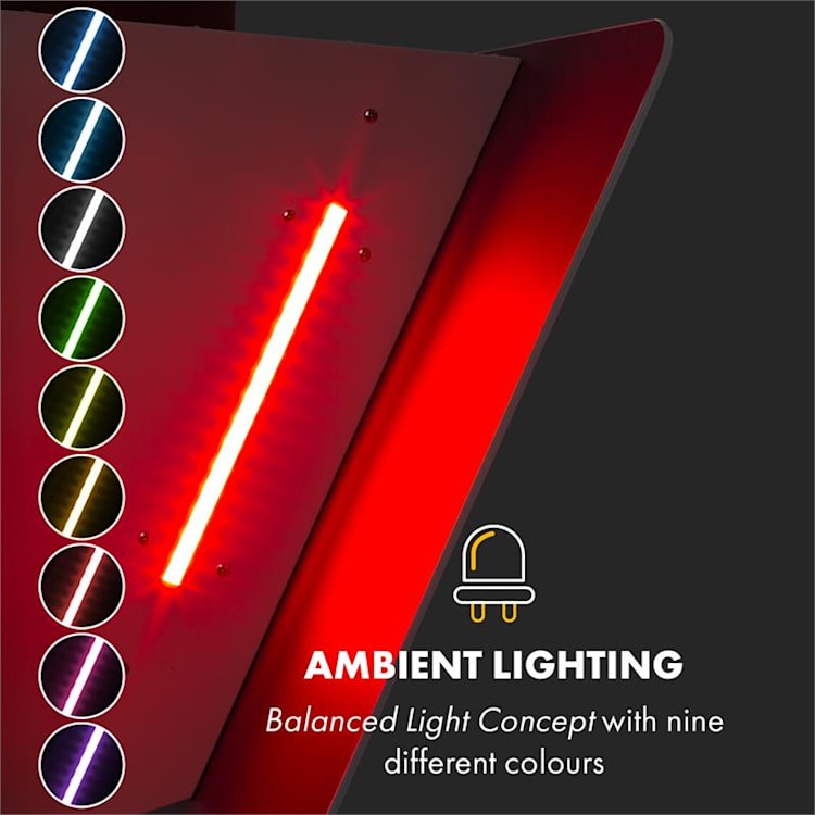 Helena 90 Dunstabzugshaube 595 m³/h LED-Display weiß 90 cm | Weiß
