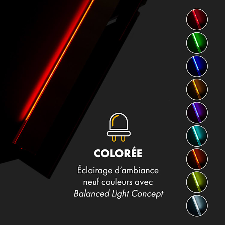 Alina Hotte aspirante murale 60cm 600m³/h LED Classe A - Noire Noir | 60 cm