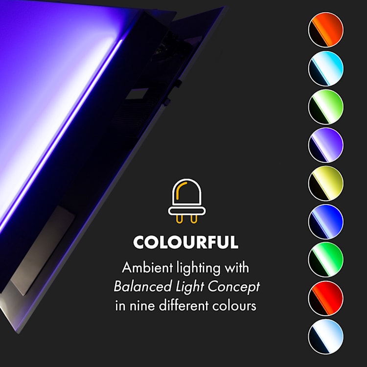 Alina Cooker Extractor Hood 550 m³ / h Ambient Light Glass Front White 60 cm | White