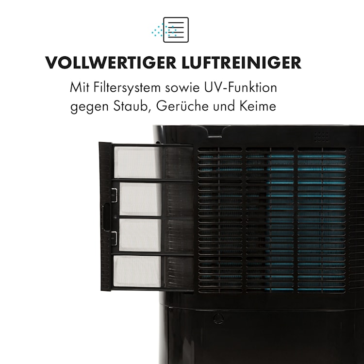 DryFy Pro Connect Luftentfeuchter WiFi Kompression 20l/d 20m² 370W schwarz Schwarz