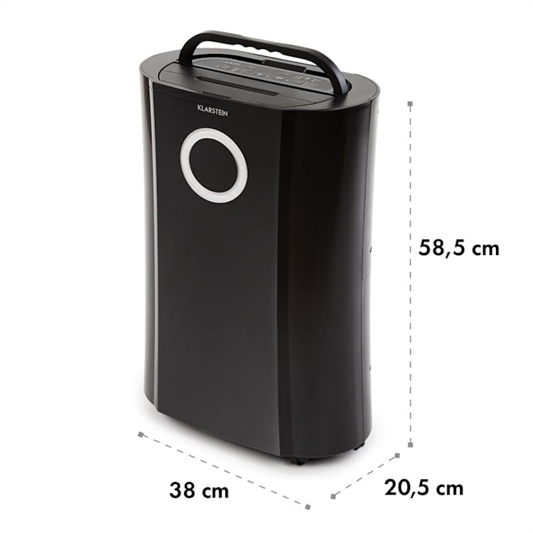 DryFy Pro Connect, odvlaživač zraka, WiFi, kompresija, 20 l/d, 20 m², 370 W, crni Crna