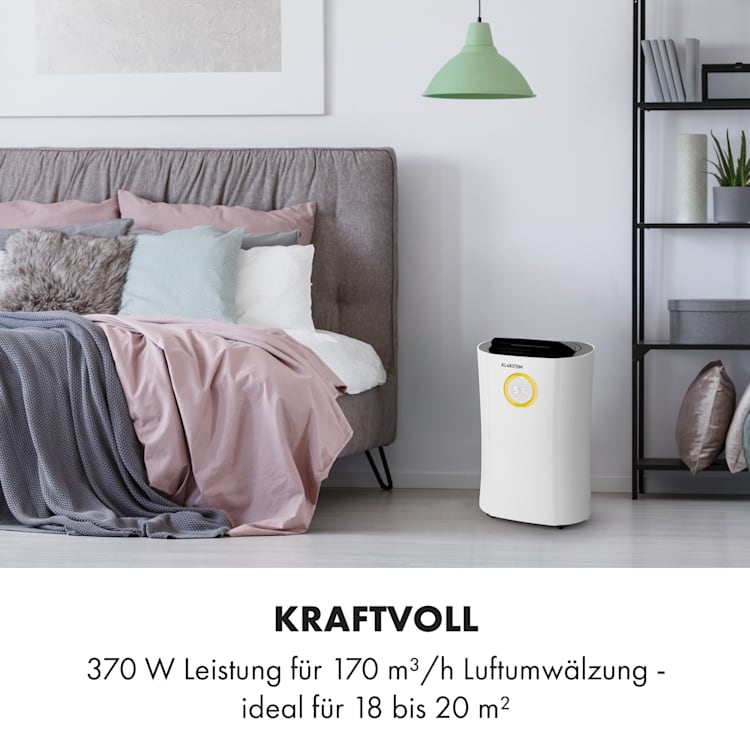 DryFy Pro Connect Luftentfeuchter WiFi Kompression 20l/d 20m² 370W weiß Weiß