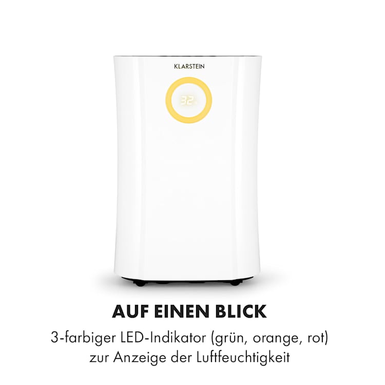 DryFy Pro Connect Luftentfeuchter WiFi Kompression 20l/d 20m² 370W weiß Weiß