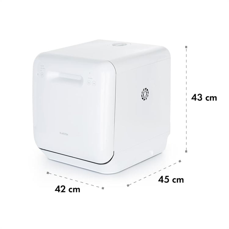Aquatica, mosogatógép, szabadon álló, telepítés nélkül, 860 W, fehér Fehér