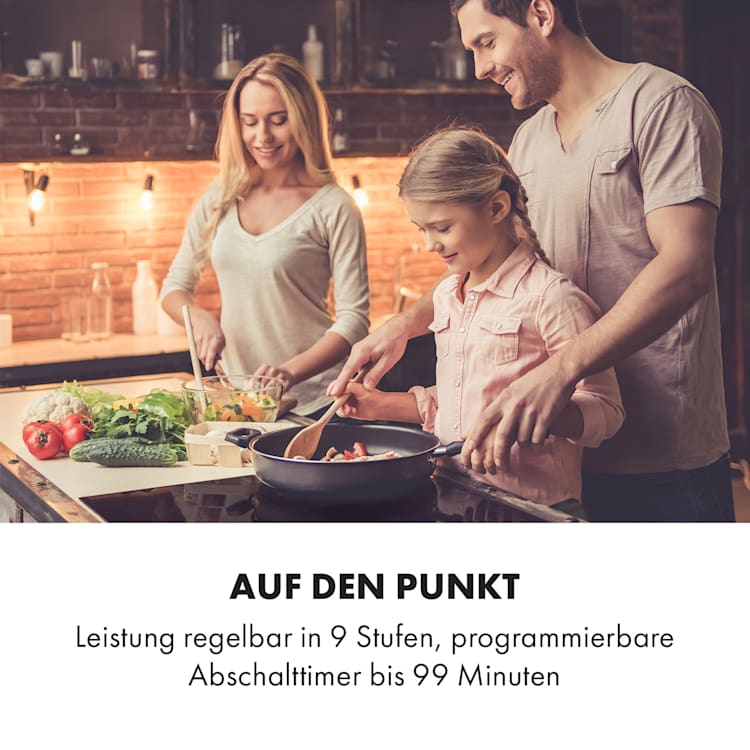 Delicatessa 3 Induktionskochfeld 3 Zonen 5800W Glaskeramik schwarz