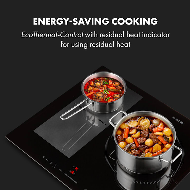 Delicatessa 3 Flex Induction Cooktop 3 Zones 6600W Flexzone Black 3