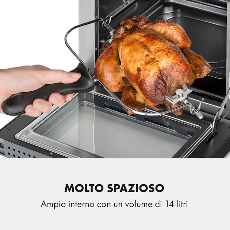 AeroVital Cube Chef friggitrice ad aria 1700W 14l 16 programmi nero