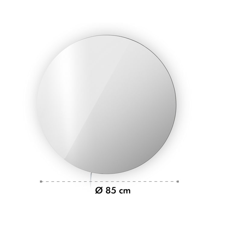 Marvel Mirror Infrarotheizung 300W Wochentimer IP54 Spiegel rund