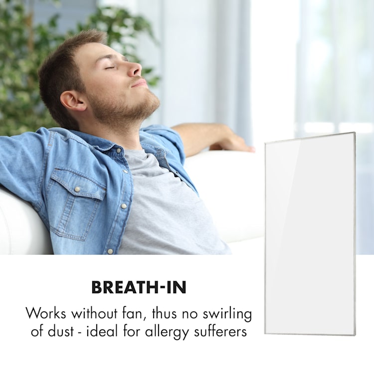 Wonderwall Air 72 Infrared Heater 120x60cm 720W Wall Installation Remote Control 120 x 60 cm