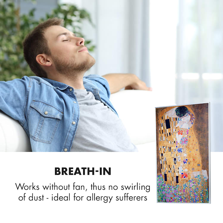 Wonderwall Air Art Kiss, infravörös melegítő, 60 x 101 cm, 600 W, falra szerelhető Csók felületének dizájnja