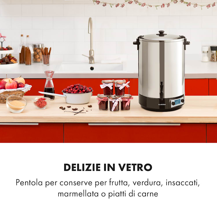 KonfiStar 50 Digital Pastorizzatore e Dispenser 50L 100°C 180min 50 Ltr