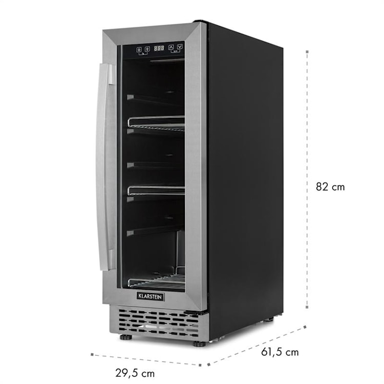 Beerlager 56 Beverage Refrigerator 56 litres 20 bottles Glass door Touch control panel Stainless steel 56 Ltr