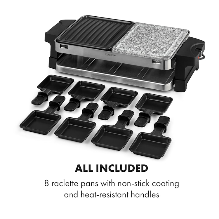 Sirloin Raclette 1500W Aluminum / Stone 8 People LED