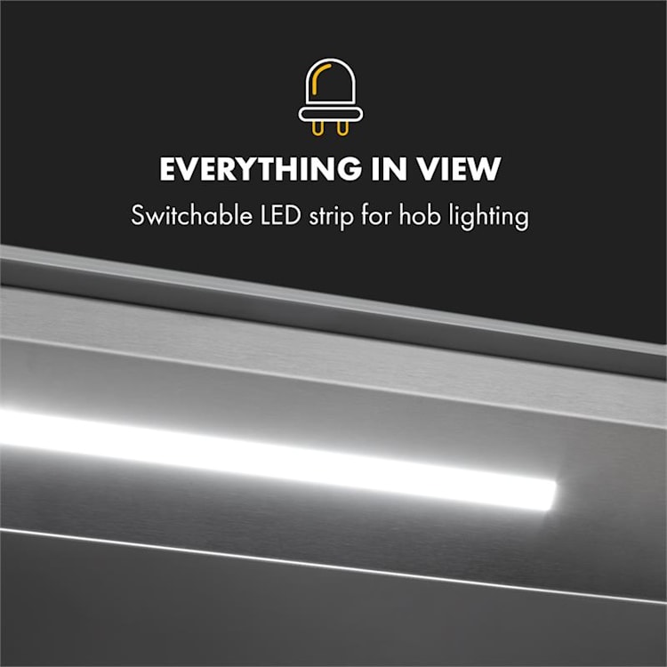 Royal Flush Eco 90 Dunstabzugshaube 90 cm 576 m³/h A+ schwarz Schwarz | 90 cm