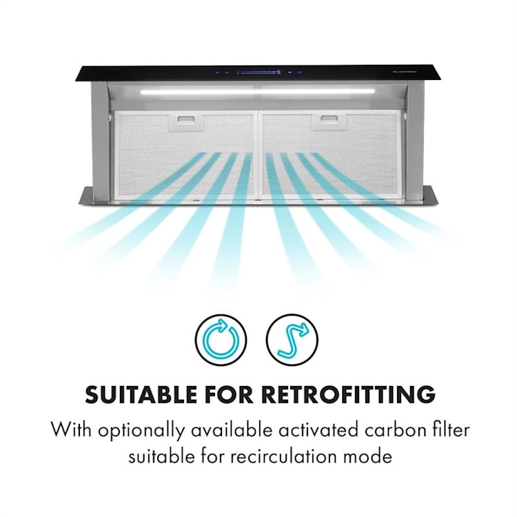Royal Flush Eco Cooker Hood 90 cm 576 m³/h A+ 90 cm | Black