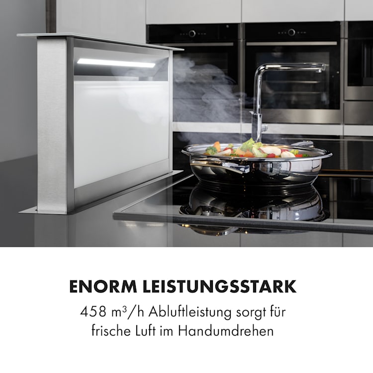 Royal Flush Eco Dunstabzugshaube 90 cm 576 m³/h A+ 90 cm | Weiß