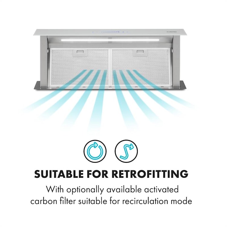 Hotte aspirante Royal Flush Eco 90 cm 576 m³/h A+ Blanc | 90 cm