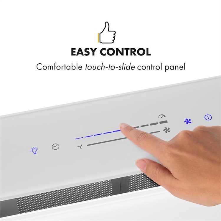 Royal Flush Eco Dunstabzugshaube 90 cm 576 m³/h A+ 90 cm | Weiß