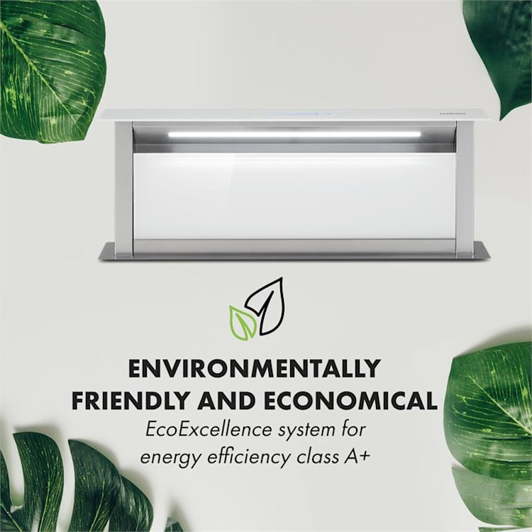 Royal Flush Eco Dunstabzugshaube 90 cm 576 m³/h A+ 90 cm | Weiß