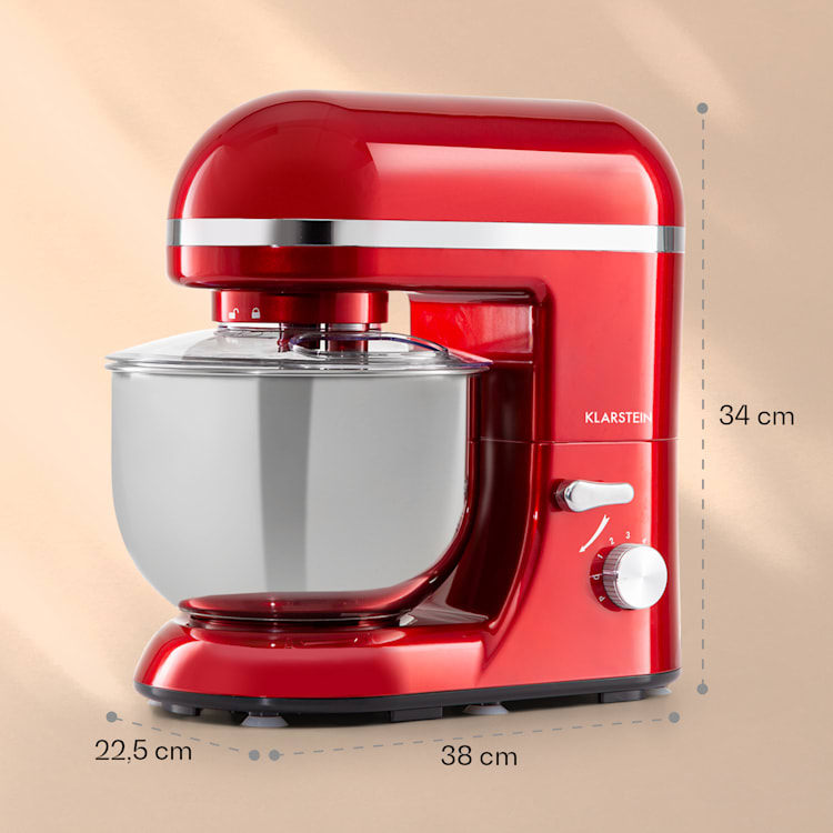 Bella Elegance, kuchyňský robot, 2000 W, 1,7 HP, 6 stupňů, 5 litrů, červený Červená