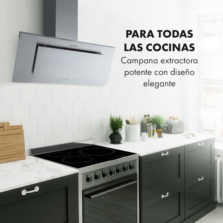 Athena 90 Campana extractora 90 cm 300 m³/h 69 W Acero Inoxidable 90 cm | Plata