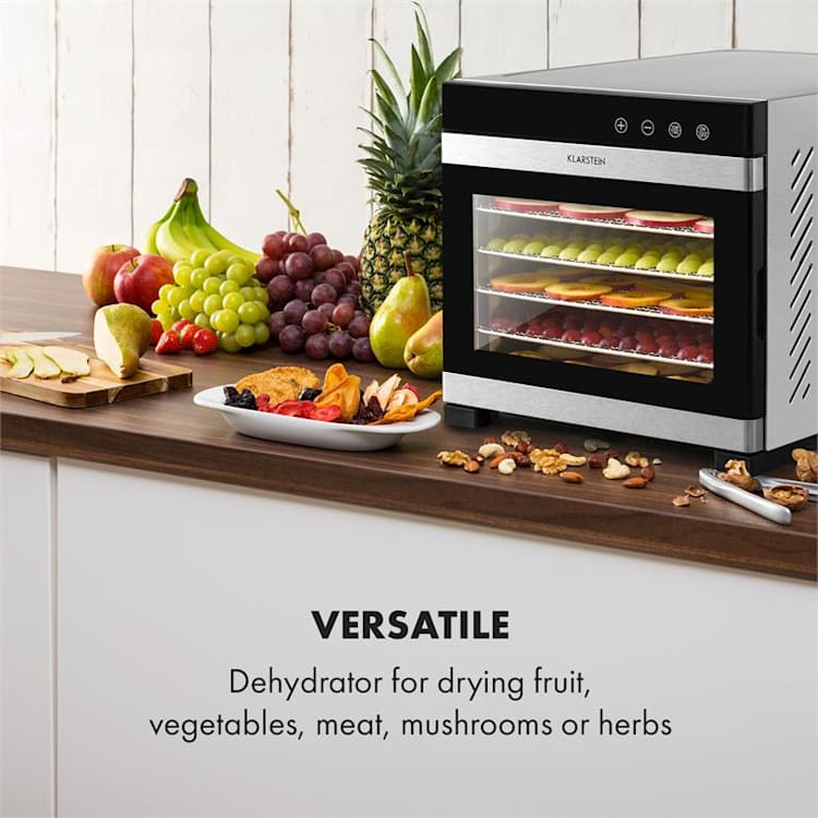 Flavour Dry, sušička potravin, 35 - 75 ° C, LCD dotykový displej, časovač, černá