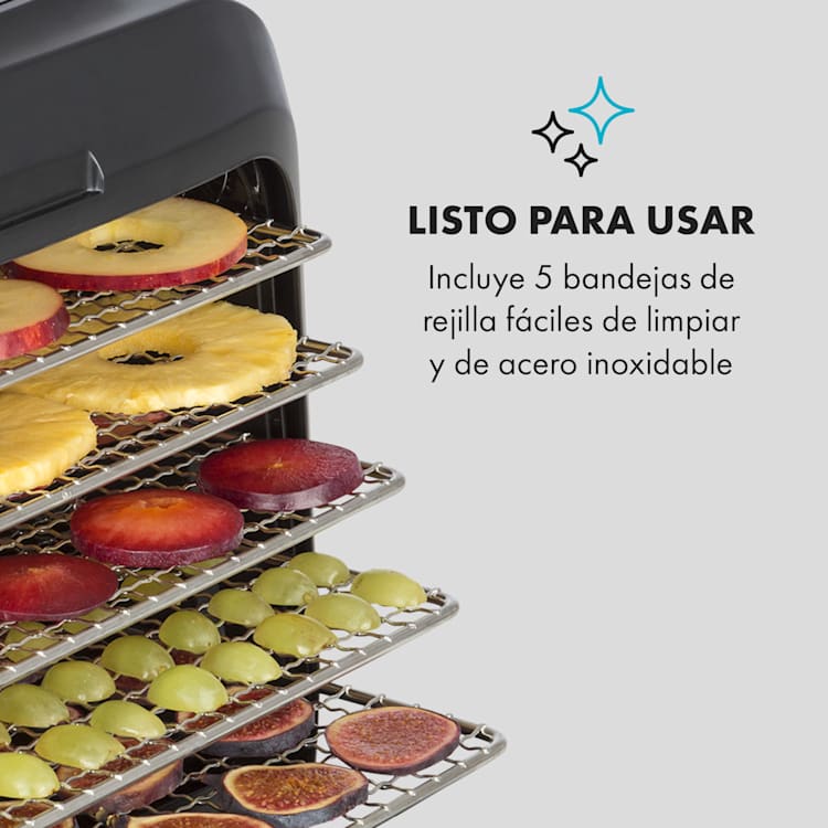 Florida Jerky deshidratador infrarrojo 500 W 4 programas negro
