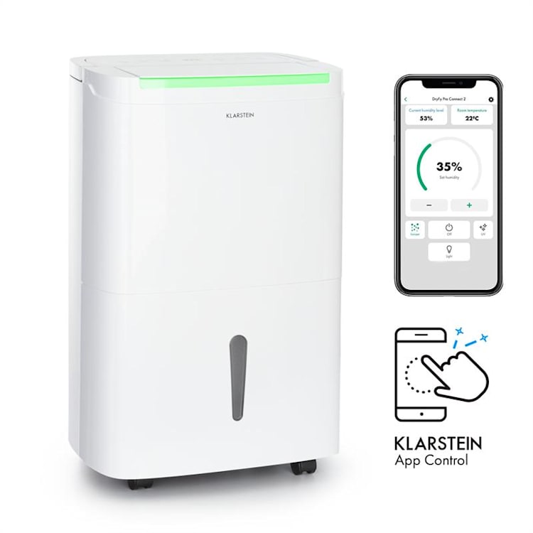 DryFy Connect 50 Luftentfeuchter WiFi Kompression 50l/d 45-55m² weiß 50l/24h