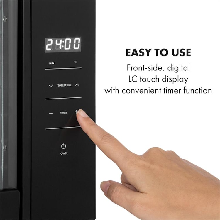 Mega Jerky essiccatore 650W 35-80°C display LCD touch 8 ripiani nero Nero