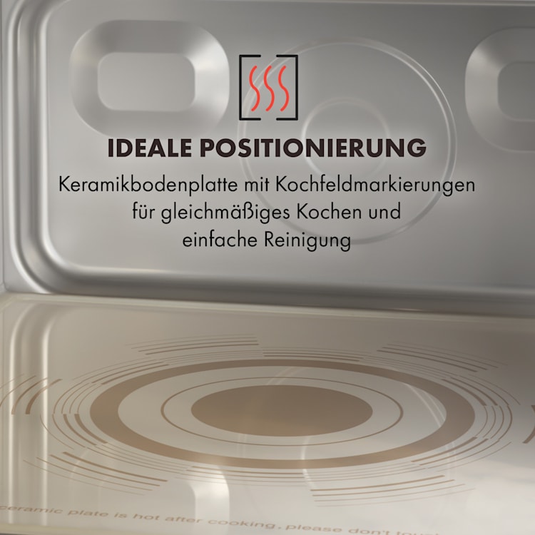 Bestzeit 25 Mikrowelle 1000W 25l Timer 3 Leistungsstufen Edelstahl