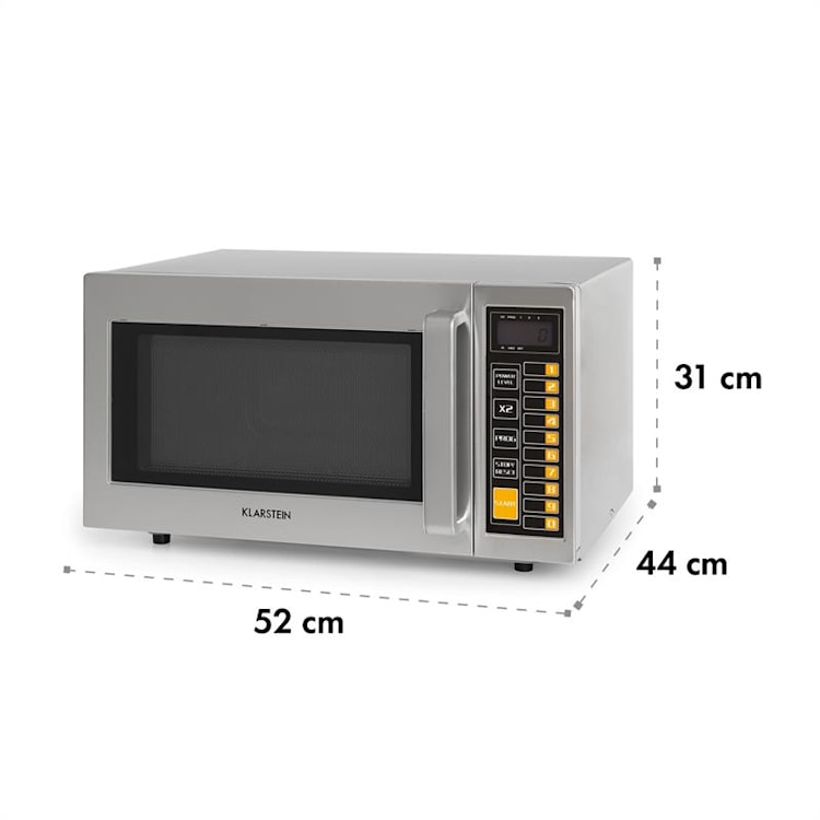 Bestzeit 25, kuchenka mikrofalowa, 1000 W, 25 l, minutnik, 3 poziomy wydajności, stal nierdzewna