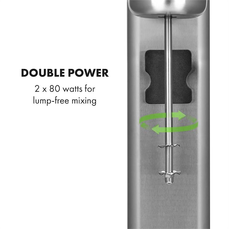 Kraftpaket II Pro Doppio Mixer per Frullati Proteici 160W Acciaio Inox 160 W
