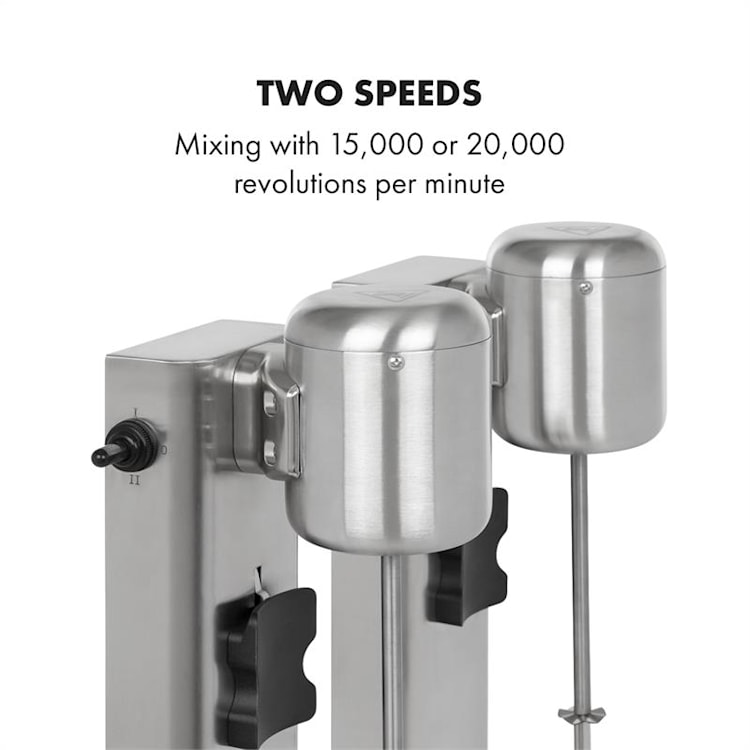 Kraftpaket II Pro Doppio Mixer per Frullati Proteici 160W Acciaio Inox 160 W
