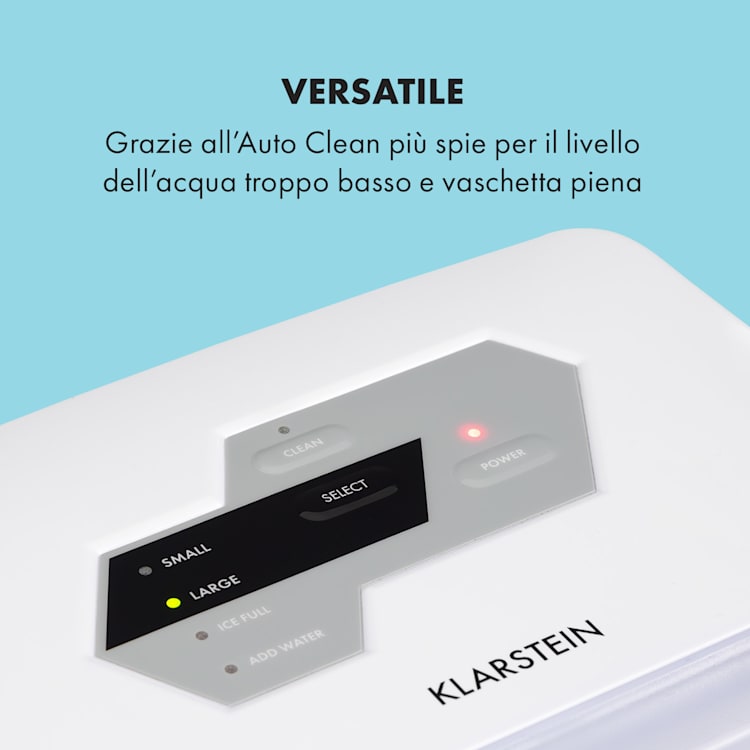 Coolio macchina per cubetti di ghiaccio - ghiaccio trasparente 20kg/24h serbatoio: 2,8 l bianco